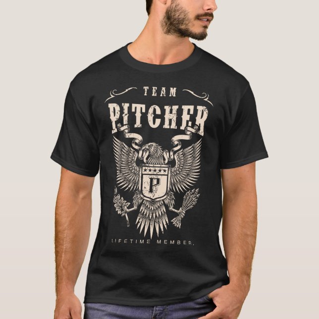 LIVSTIDS MEDLEM FÖR LAGKASTARE. T SHIRT (Framsida)