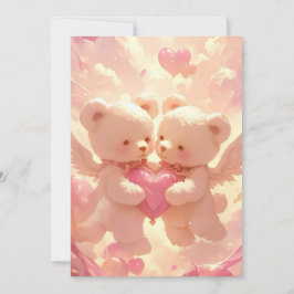 Livstidslöfte: Dreamy Nalle Bröllop Invita Inbjudningar