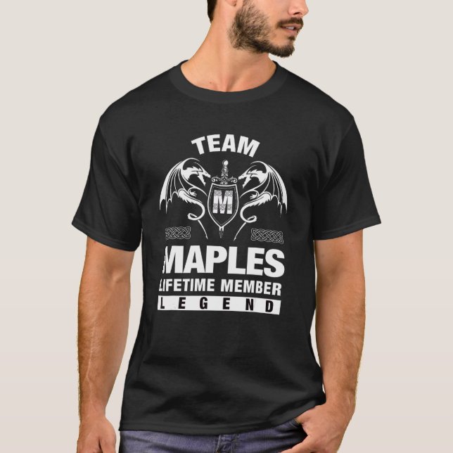 Livstidsmedlem för Team Maples T Shirt (Framsida)