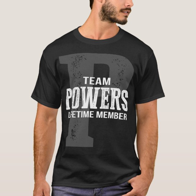 Livstidsmedlem i Team POWERS T Shirt (Framsida)