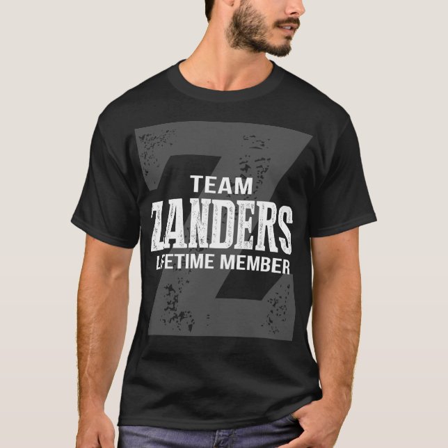 Livstidsmedlem i Team ZANDERS T Shirt (Framsida)