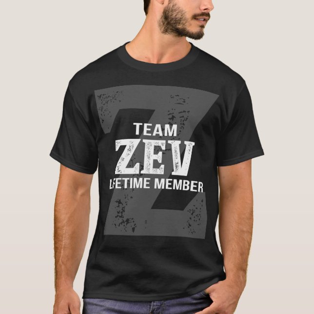 Livstidsmedlem i Team Zev T Shirt (Framsida)