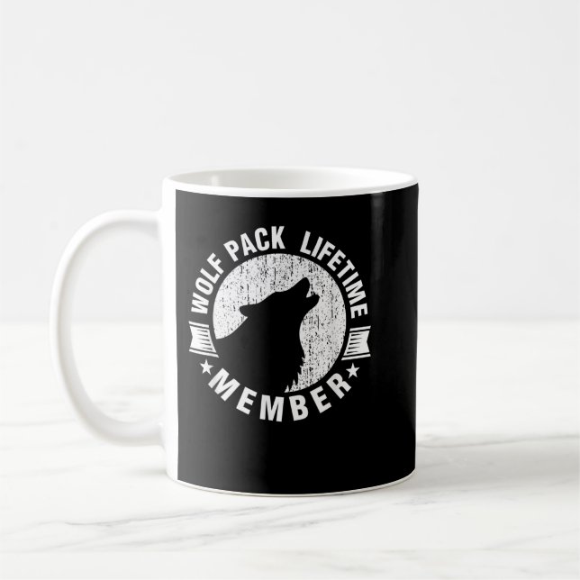 Livstidsmedlem i vargflock nödskriker kaffemugg (Vänster)