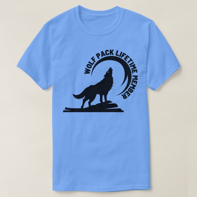 Livstidsmedlemskap för varg Pack 1 T Shirt (Design framsida)