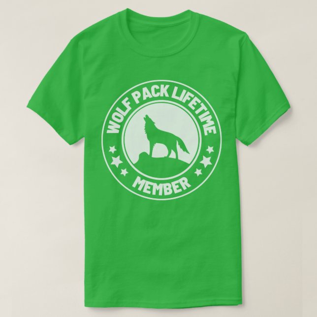 Livstidsmedlemskap för varg Pack 40 T Shirt (Design framsida)