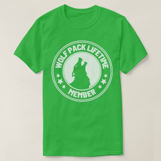 Livstidsmedlemskap för varg Pack 45 T Shirt (Design framsida)
