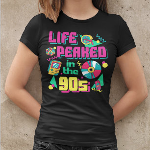 Livstoppar i 90-talets Rosa Retro T Shirt