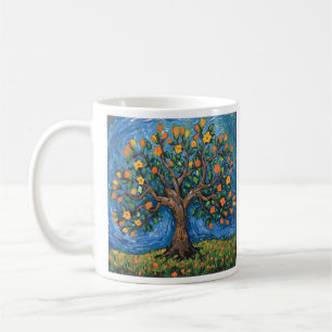 Livsträd konstverk, keltisk kaffemugg