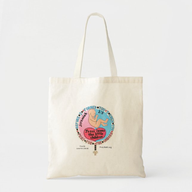 Livsuppehållande Tote Bag Tygkasse (Framsidan)