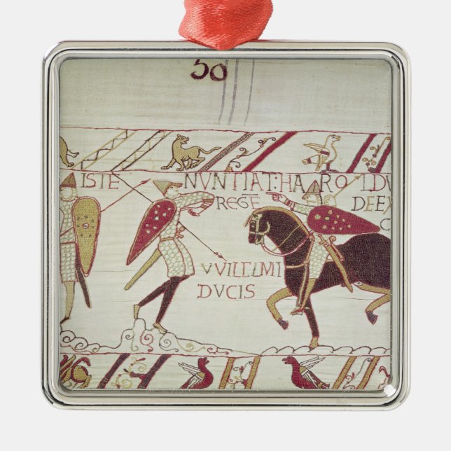 Livsviktigt informerar kungen Harold Julgransprydnad Metall (Framsidan)