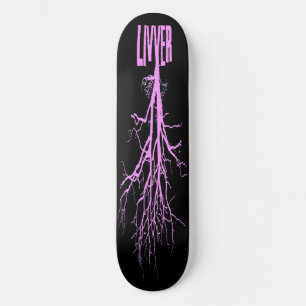 livverrosor n svart sk8 skateboard bräda 21,5 cm