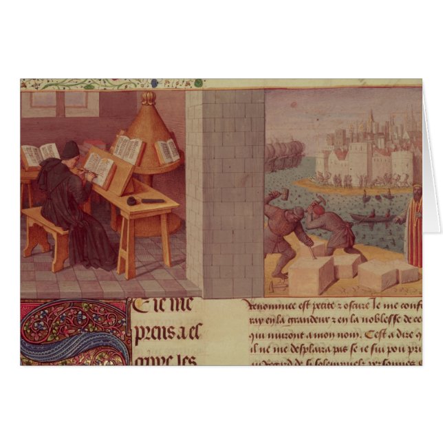 Livy handstil och fundamentet av Rome Hälsningskort (Framsidan Horizontal)