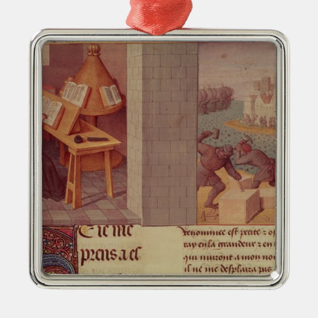 Livy handstil och fundamentet av Rome Julgransprydnad Metall (Framsidan)