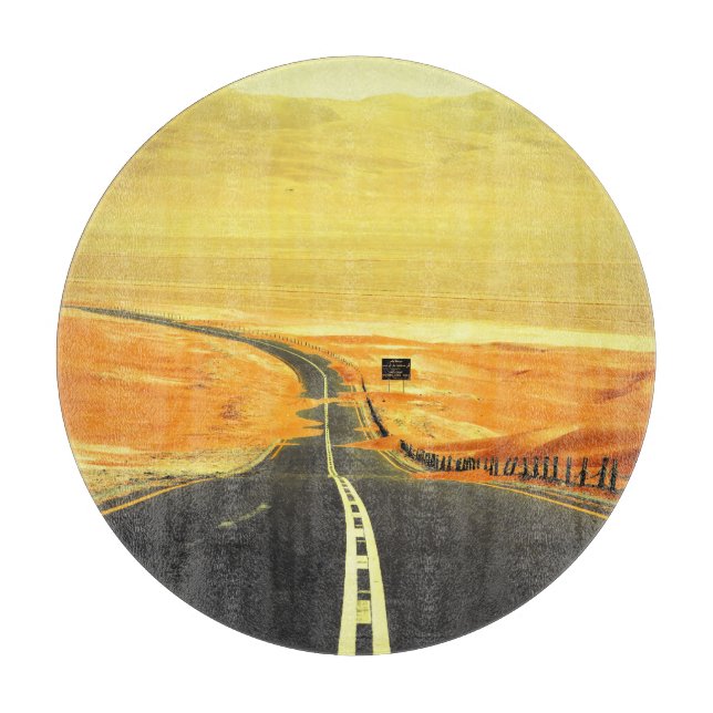 Liwa Oasis Asphalt Road, Dunes. (Framsidan)