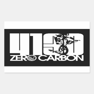 LixBMX "4130 - Zero Carbon"-fästen Rektangulärt Klistermärke