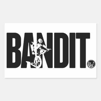 LixBMX 'Bandit' vintage BMX-dekal Rektangulärt Klistermärke