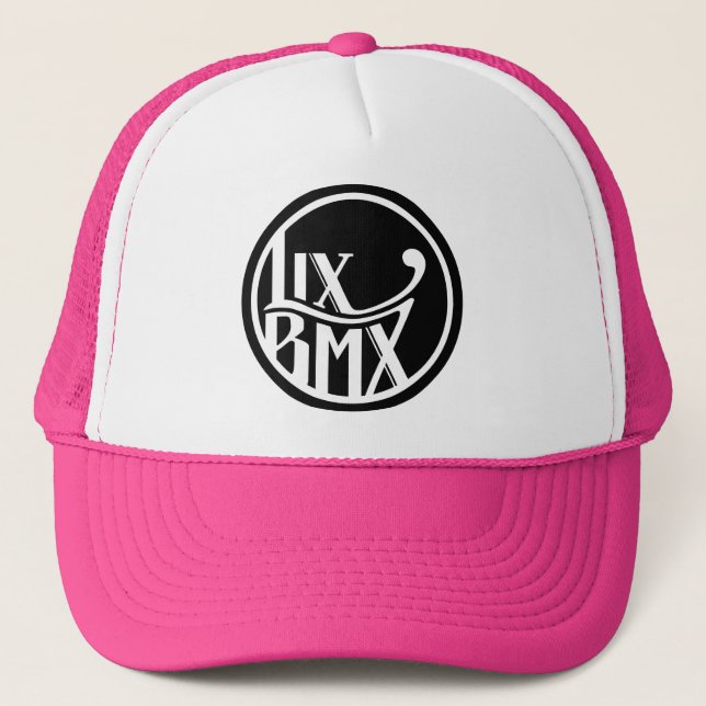LixBMX logotyplastbilsförare - rosa Keps (Framsida)