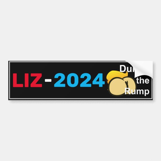 Liz 2024 dumpar inslaget Bumper Sticker Bildekal (Framsidan)