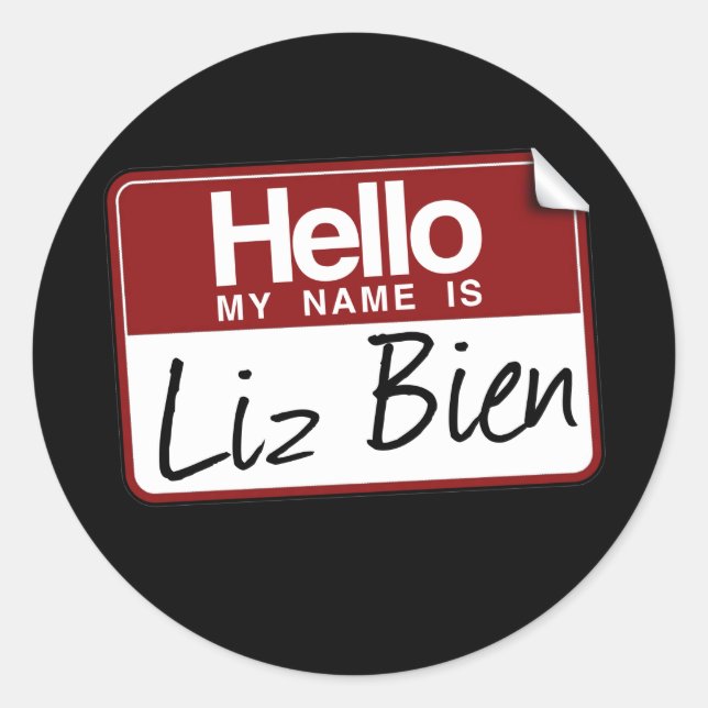 LIZ BIEN RUNT KLISTERMÄRKE (Framsida)