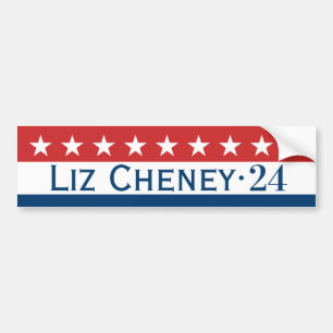 Liz Cheney 2024 Bumper Sticker Bildekal