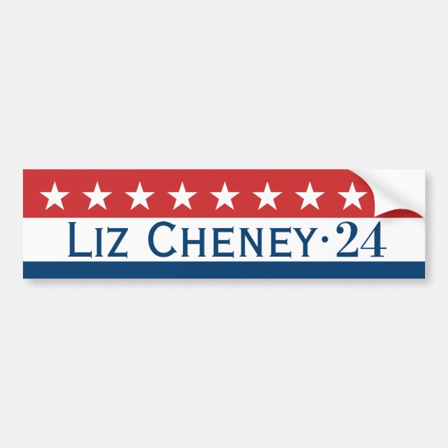 Liz Cheney 2024 Bumper Sticker Bildekal (Framsidan)
