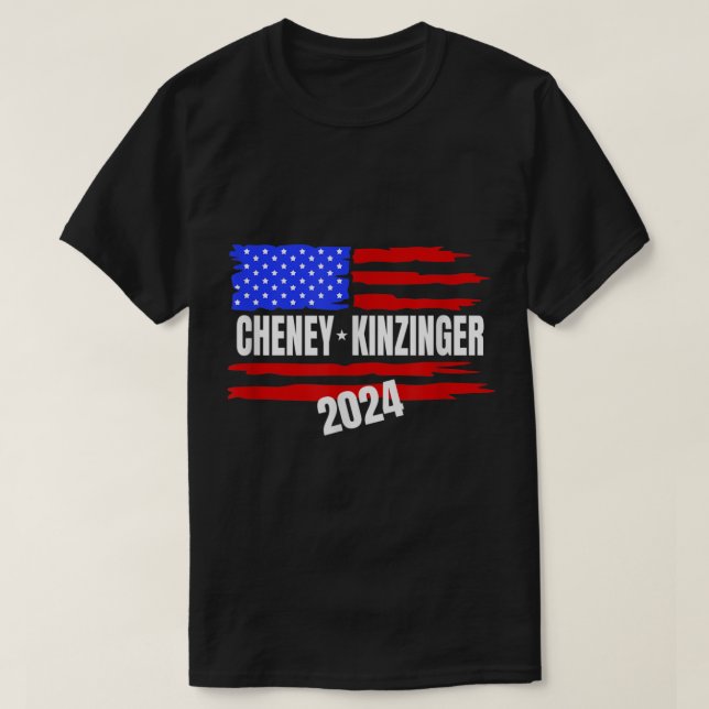 Liz Cheney Adam Kinzinger för president 2024 T Shirt (Design framsida)