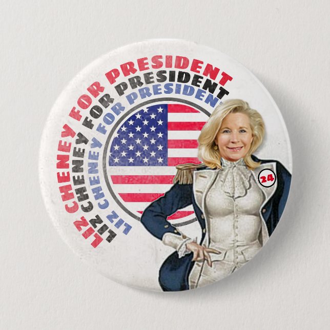 Liz Cheney för president "24 Knapp (Framsida)