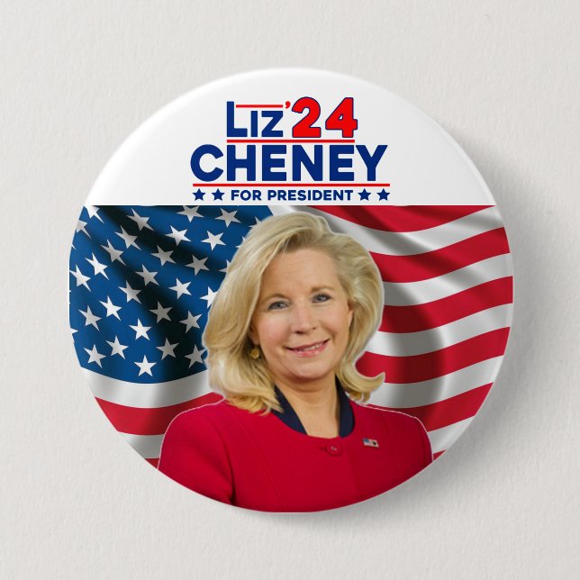 Liz Cheney för president "24 Knapp (Framsida)