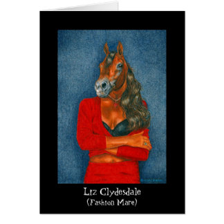 Liz Clydesdale (modemaren) Hälsningskort