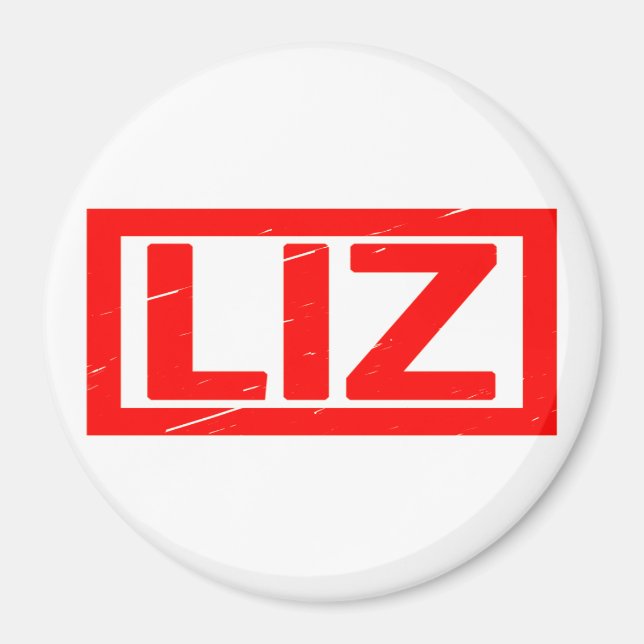 Liz Frimärke Magnet (Framsidan)