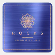 Liz Mandala Rosa ros Guld Cobalt Blue Metallic
