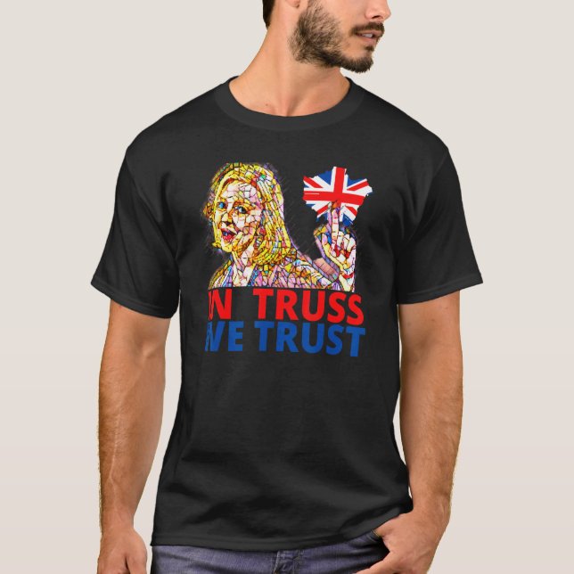 Liz Truss  Richi Sunak British Wealthy Tory member T Shirt (Framsida)