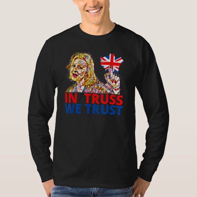 Liz Truss  Richi Sunak British Wealthy Tory member T Shirt (Framsida)