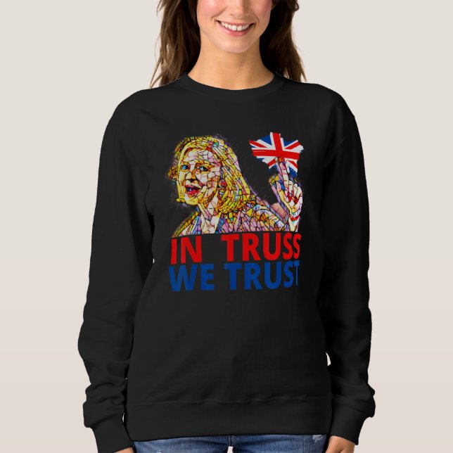 Liz Truss  Richi Sunak British Wealthy Tory member T Shirt (Framsida)