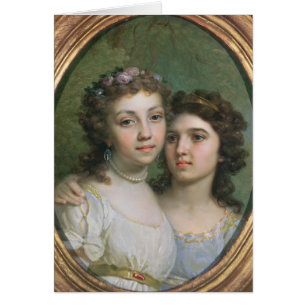 Lizanka och Dashenka, 1784 Hälsningskort
