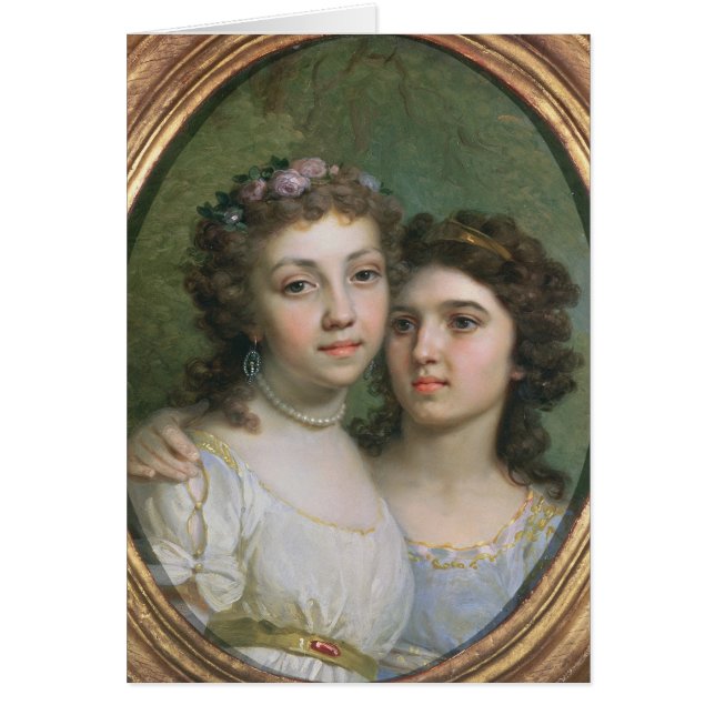 Lizanka och Dashenka, 1784 Hälsningskort (Framsidan)