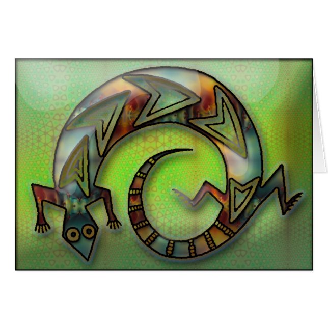 lizard21 hälsningskort (Framsidan Horizontal)