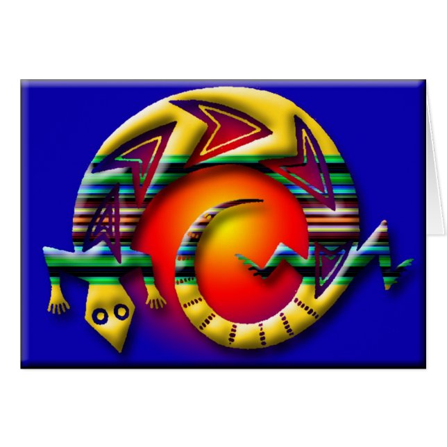 lizard3 hälsningskort (Framsidan Horizontal)