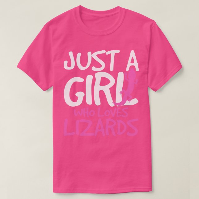 Lizard Älskare Reptile T Shirt (Design framsida)