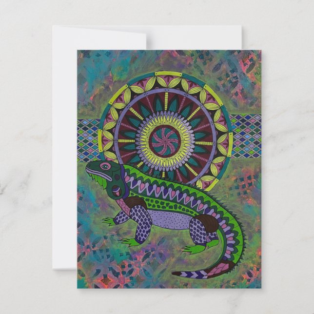 Lizard Anteckningskort (Framsida)