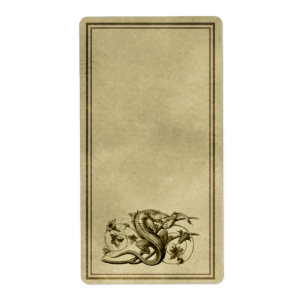 Lizard Apothecary Label Fraktsedel