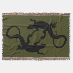 Lizard Art Blankets Reptile Lizard Throw Blanket Mysfilt