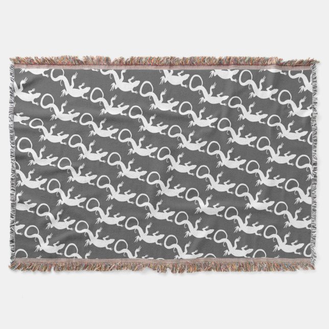 Lizard Art Blankets Reptile Lizard Throw Blanket Mysfilt (Framsidan)