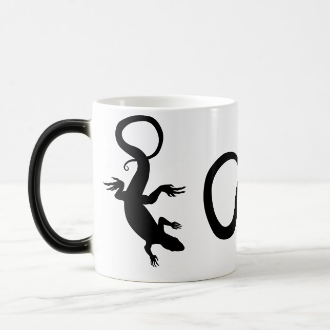 Lizard Art Coffee Kopp Coola Reptile Lizard Mugg (Vänster)