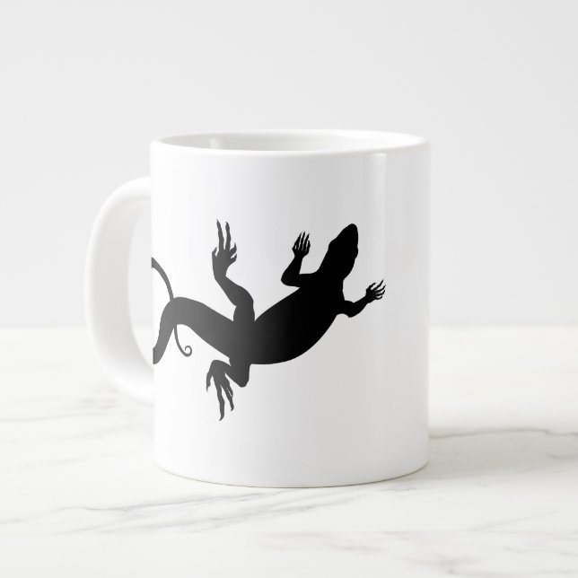 Lizard Art Coffee Kopp Coola Reptile Lizard Mugg Jumbo Mugg (Framsida vänster)