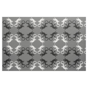 Lizard Art Fabric Reptile Lizard Mönster Fabrics Tyg