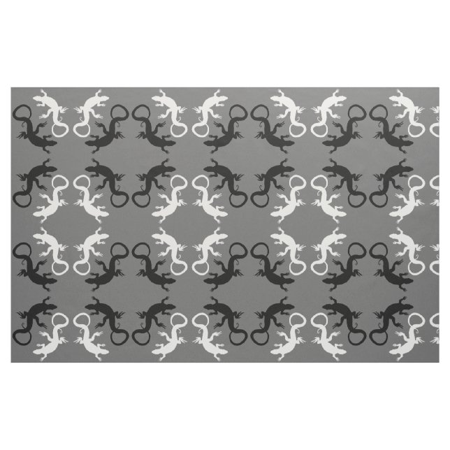 Lizard Art Fabric Reptile Lizard Mönster Fabrics Tyg (Yard)