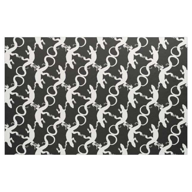 Lizard Art Fabric Reptile Lizard Mönster Fabrics Tyg (Fat Quarter)