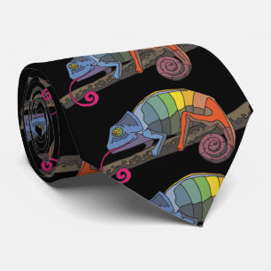 LIZARD ART FUNNY MANAR Neck Tie Slips