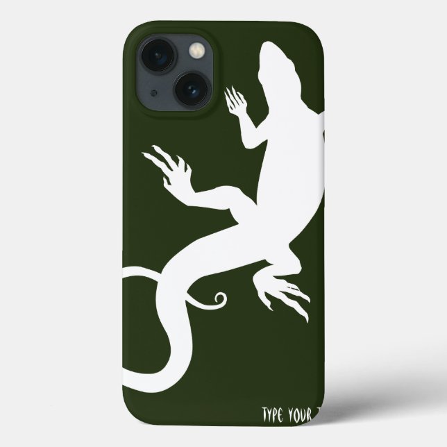 Lizard Art iPad Case Personlig Reptile Fodral (Baksida)